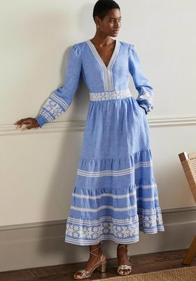 Nadia Embroidered Maxi Dress from Boden