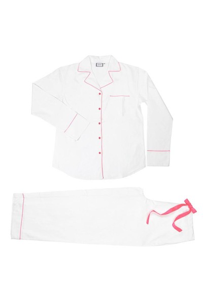 Pink Neon Classic Short PJS from Poplin