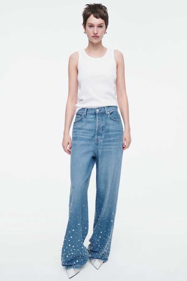 Embellished Relaxed Jeans from COS