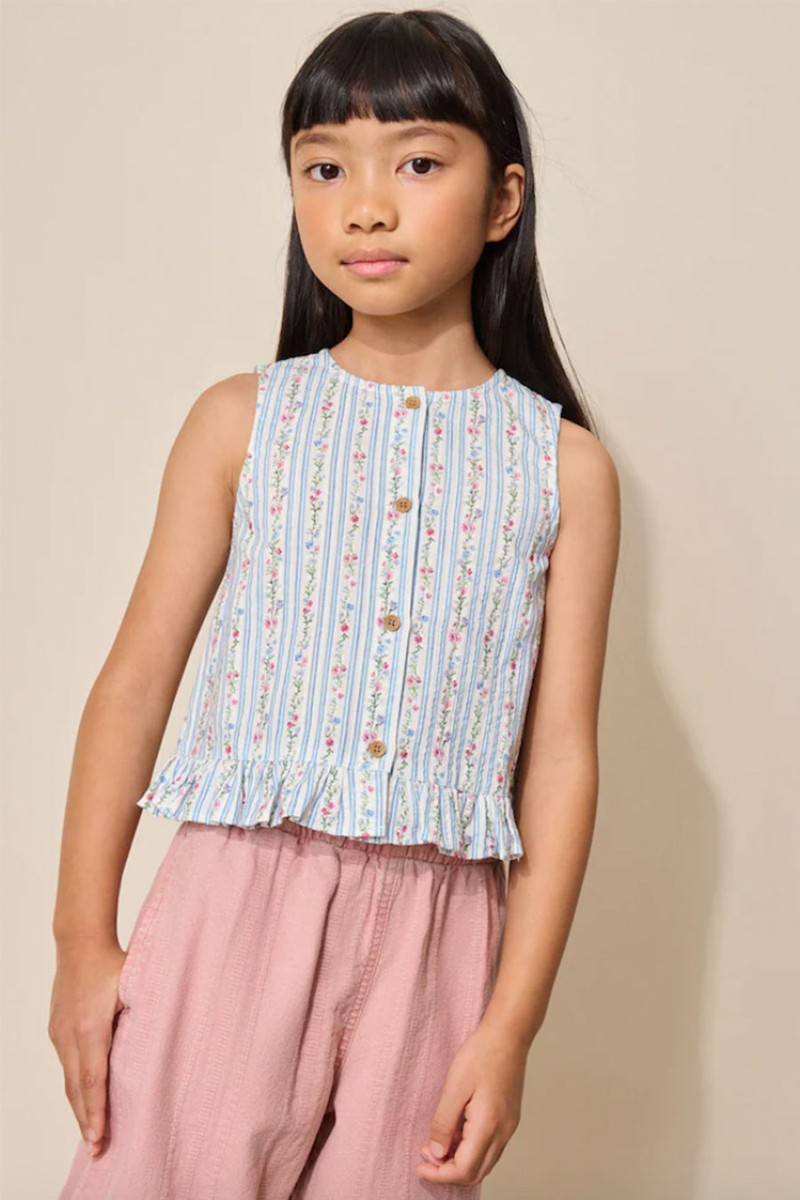 Ditsy Stripe Sleeveless Waistcoat from Next