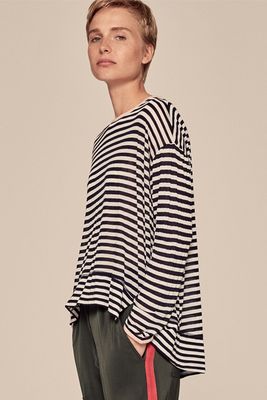 Slouchy Stripe Long Sleeved Tee from Me + Em