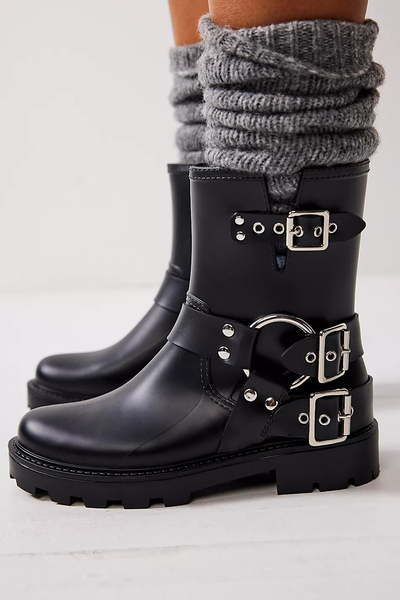 Make It Moto Rain Boots  from Jeffrey Campbell