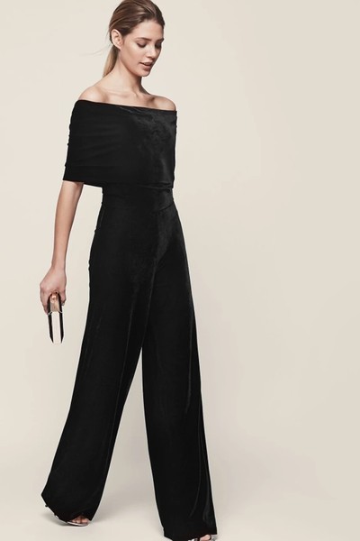 Tami Velvet Jumpsuit from Reiss