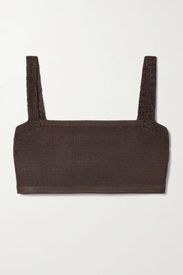 Cropped Stretch-Knit Bra Top from Calle Del Mar