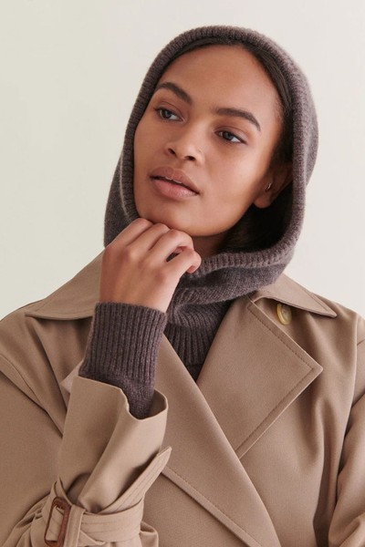 Merino Cashmere Knitted Hood