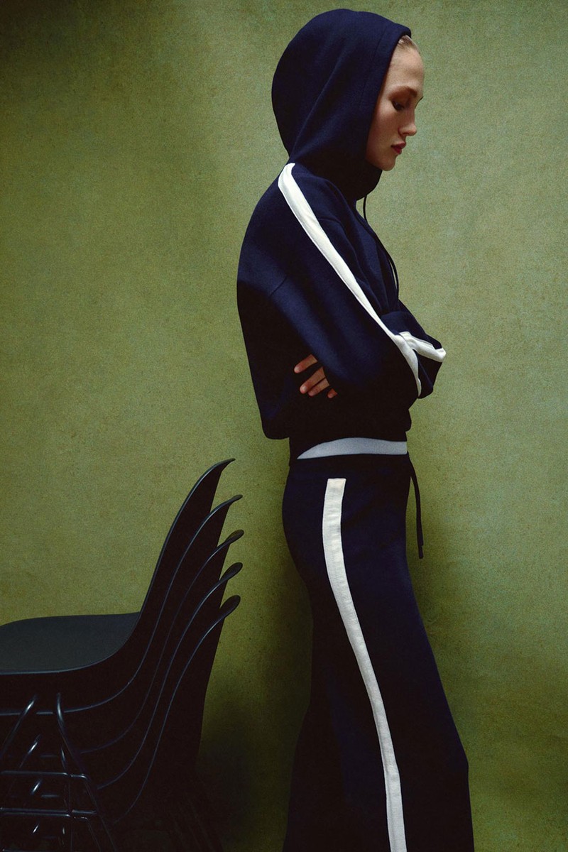 Knit Sweatshirt With Side Stripe