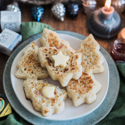 Christmas Tree Crumpets Baking Kit from Honeywell Bakes