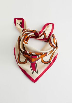 Graphic Print Glossy Scarf from & Other Stories