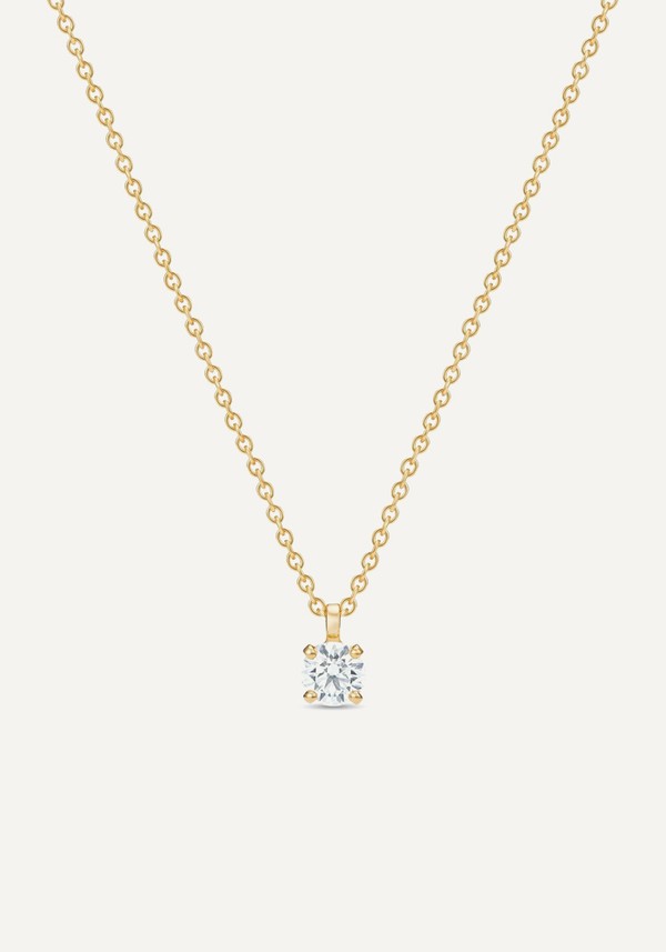 Classic Round Brilliant Diamond Pendant