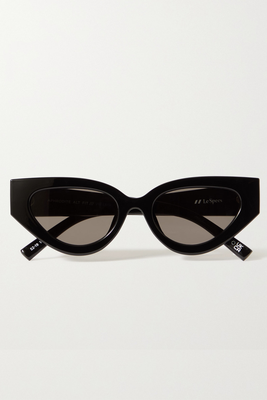 Aphrodite Cat-Eye Acetate And Gold-Tone Sunglasses, £75 | Le Specs