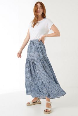 Floral Midaxi Tiered Skirt from Fat Face