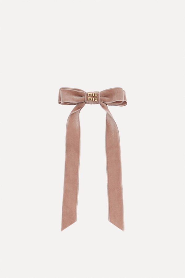 Velvet Bow Hair Clip from Miu Miu