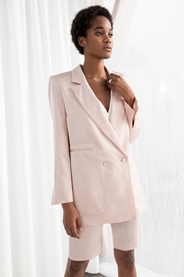 Long Fit Satin Blazer from & Other Stories