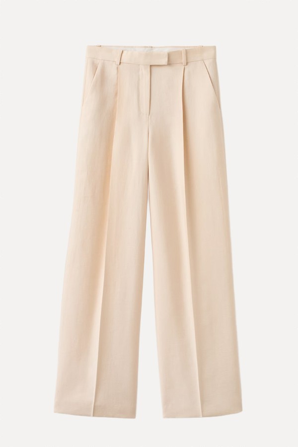 Low-Rise Lyocell Trousers from Mango