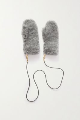 Ombrat3 Brushed Alpaca, Wool And Silk-Blend Mittens from Max Mara
