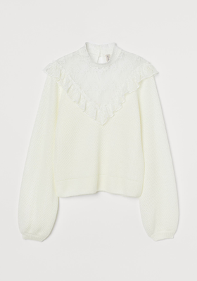 Lace-Detail Jumper from H&M 