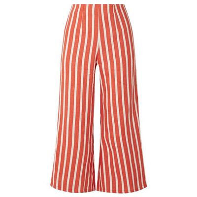 Striped Linen Wide-Leg Pants from Faithfull The Brand