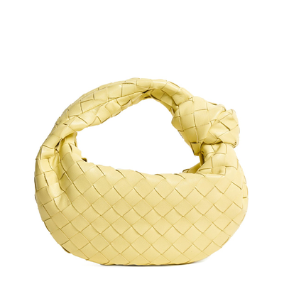 The Jodie Mini Intrecciato Leather Clutch Bag from Bottega Veneta