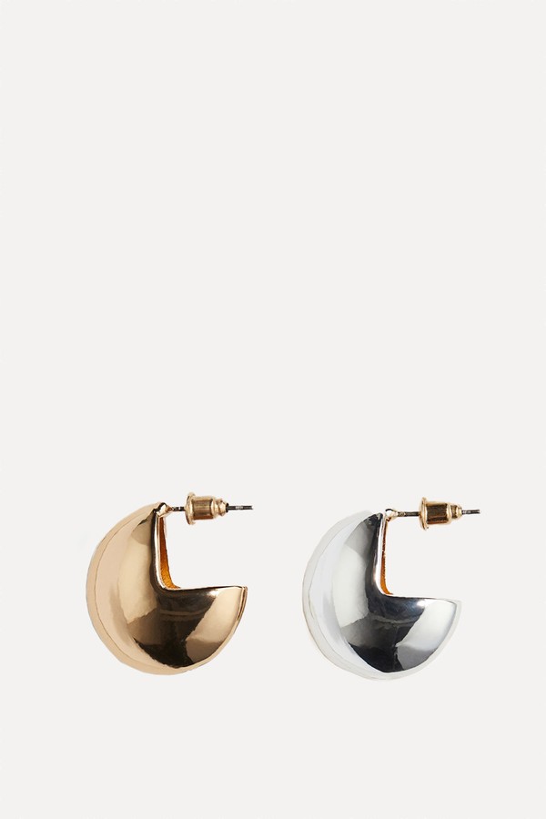 Two-Toned Dome Earrings from H&M