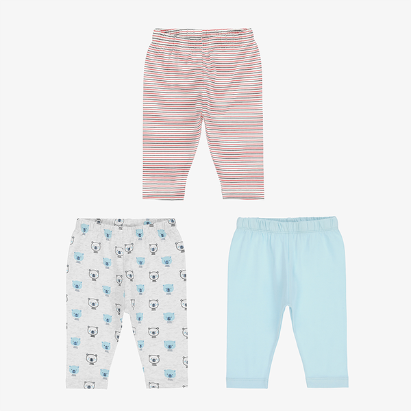 Blue & Grey Leggings (3 Pack)