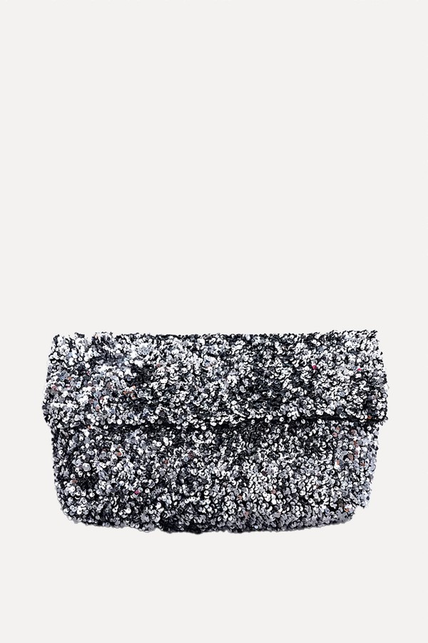 Georgia Folded Clutch Grab Sequin Bag from Topshop 