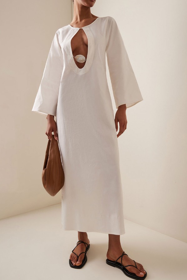 Exclusive Ocean Cotton Maxi Dress from Marlies Grace