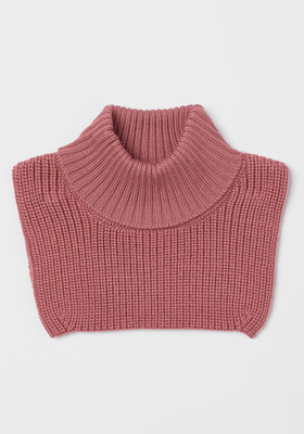 Rib-Knit Wool Polo-Neck Collar from H&M