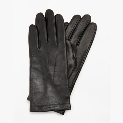 Fleece Lined Leather Gloves from John Lewis & Partners