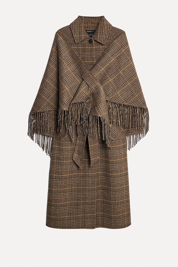 Wool Blend Check Scarf & Trench Coat from River Island