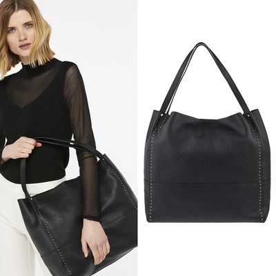 Alexia Studded Leather Hobo Bag