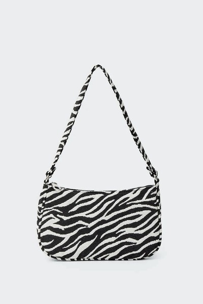 Zebra Shoulder Bag from Stradivarius