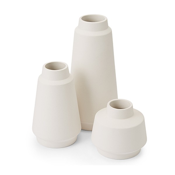 Hoa Set Of 3 Ceramic Vases