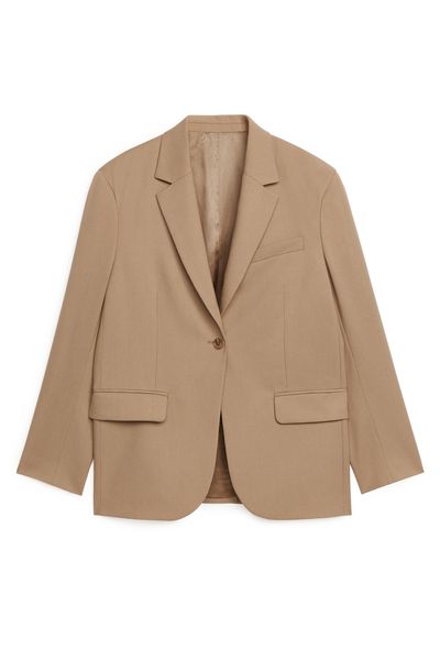 Oversized Wool Hopsack Blazer from Arket