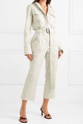 Workwear Belted Cotton-Gabardine Jumpsuit from Orseund Iris