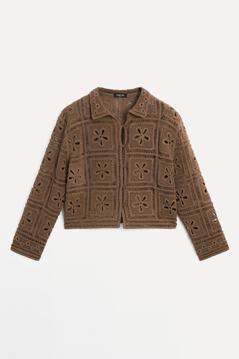 Crochet Knit Cardigan from Massimo Dutti