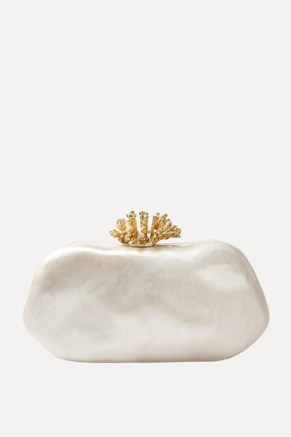 Clutch With Metal Detail from Zara