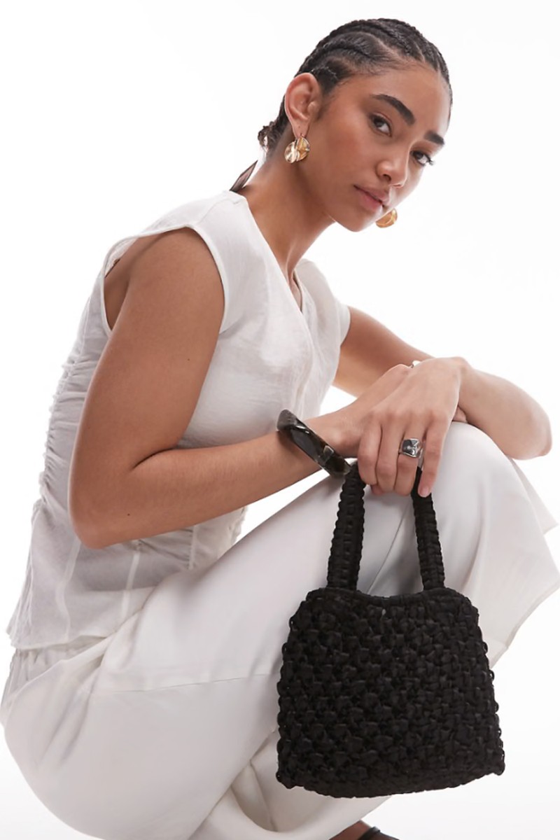 Gracie Crochet Grab Bag from Topshop