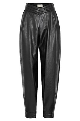 Black Faux Leather Trousers from Giuseppe Di Morabito
