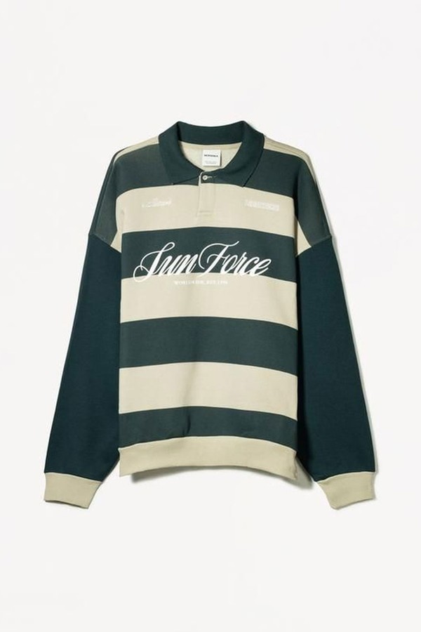 Varsity Sports Polo Sweatshirt from Bershka