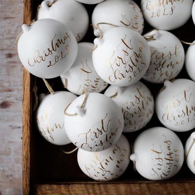 Personalised Christmas Bauble from Anon Design Studio
