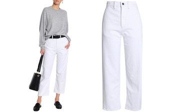 Cropped High-Rise Boyfriend Jeans from Vince