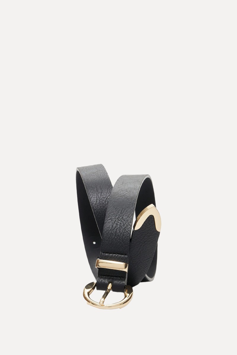 Belt With Round Buckle from Stradivarius