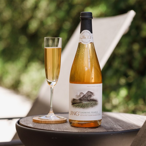 Jasmine Pearls Sparkling Tea from Jing Tea