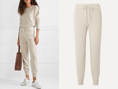 Wool-Blend Track Pants from Theory