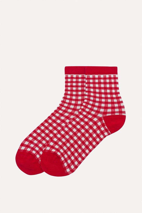 Gingham Check Socks from Pull & Bear