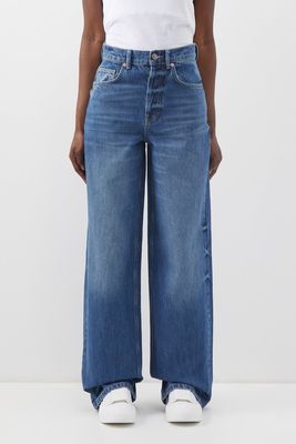 90s Organic Cotton High-Waisted Wide-Leg Jeans from Raey