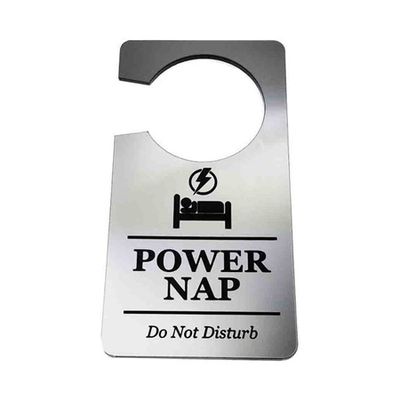 Power Nap, Sleep, In Progress, Do Not Disturb Door Sign from OriginDesigners