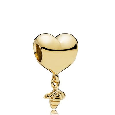 Heart & Bee Charm