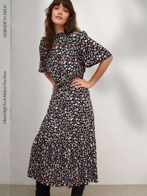 Floral High Neck Midaxi Tea Dress from Nobody's Child