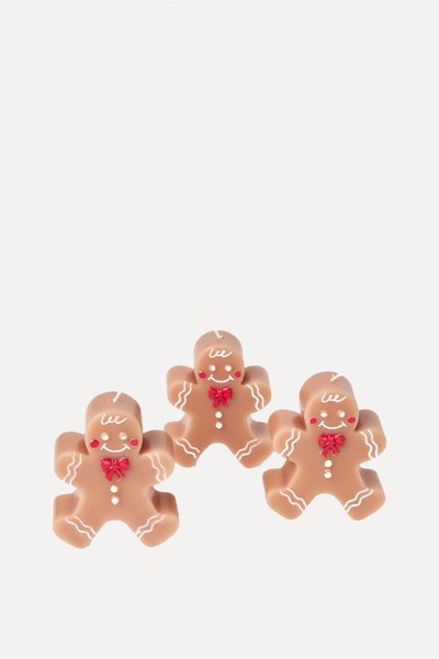 Gingerbread Men Candles Set Of 3 from John Lewis